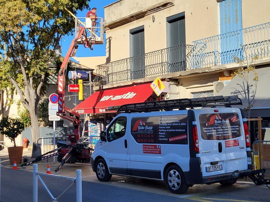 changement de toiture avec plaque pst à St cyr sur mer
