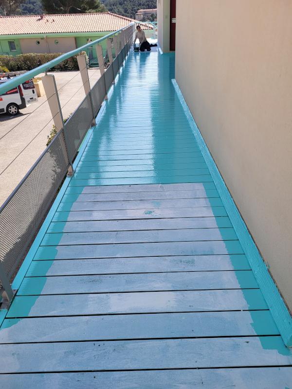 peinture du sol à SAant-Cyr-sur-Mer