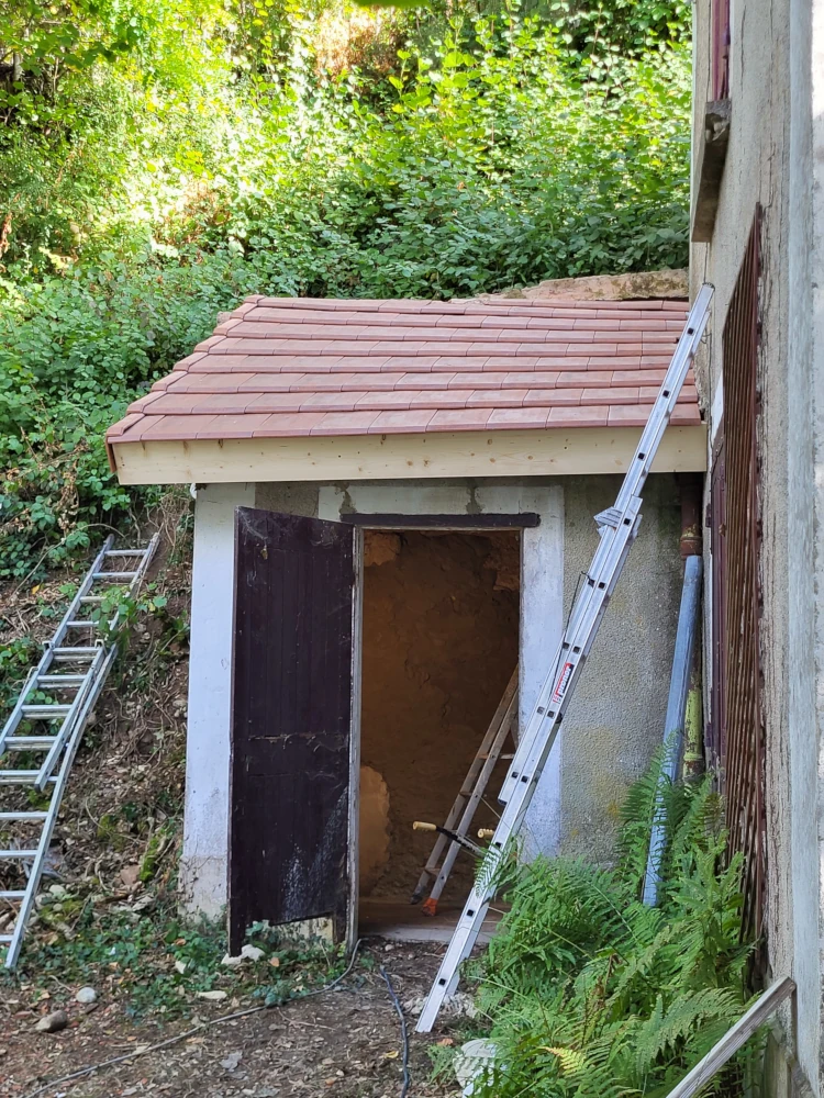 rénovation toiture appentis charavines 4