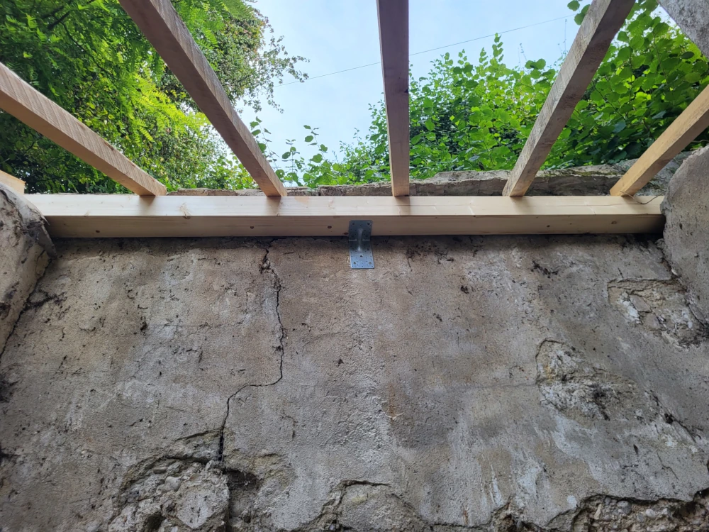 rénovation toiture appentis
