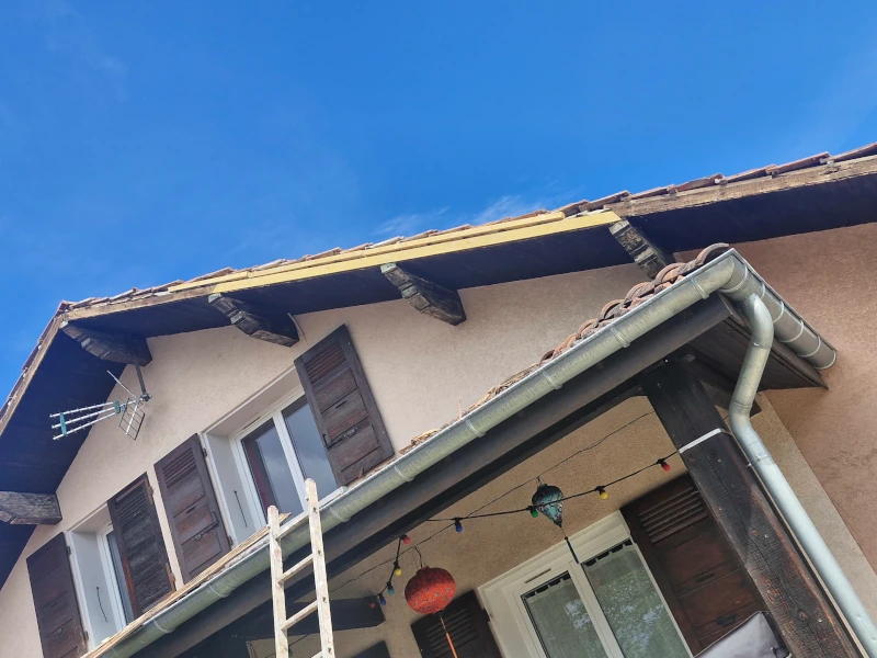 Rénovation des menuiseries de bords de toiture à Coublevie
